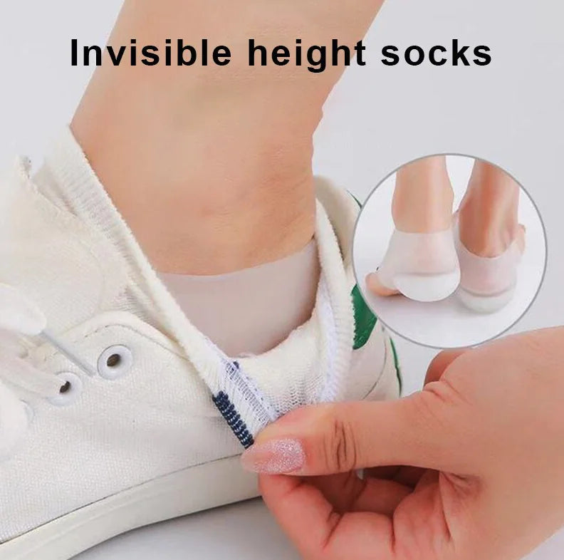 Concealed Footbed Enhancers Invisible Height Increase Silicone Insoles Pads USA