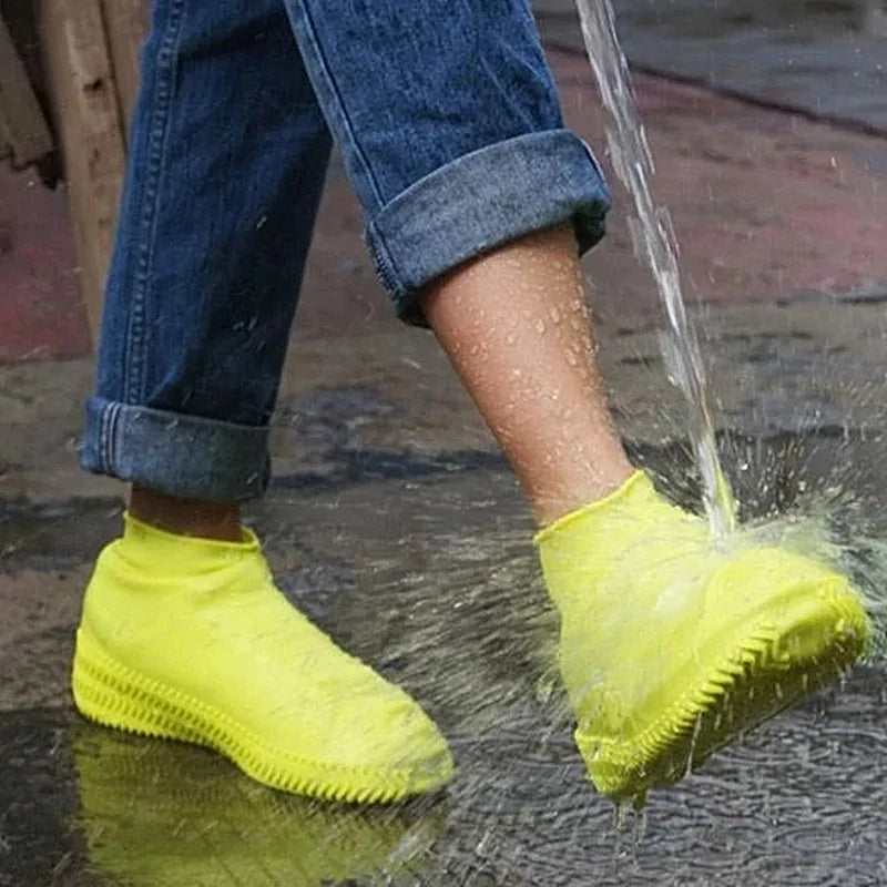 Anti slip Silicone Rain Shoe Covers Reusable Waterproof Shoes Cover Protector