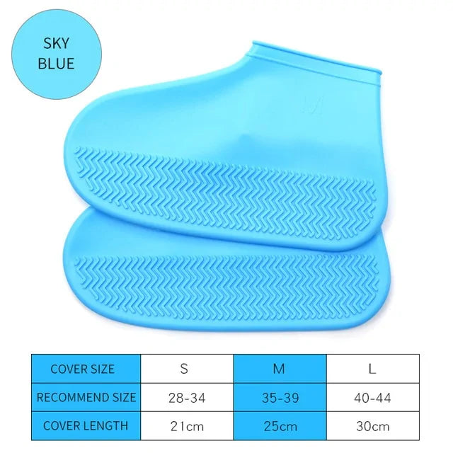 Anti slip Silicone Rain Shoe Covers Reusable Waterproof Shoes Cover Protector