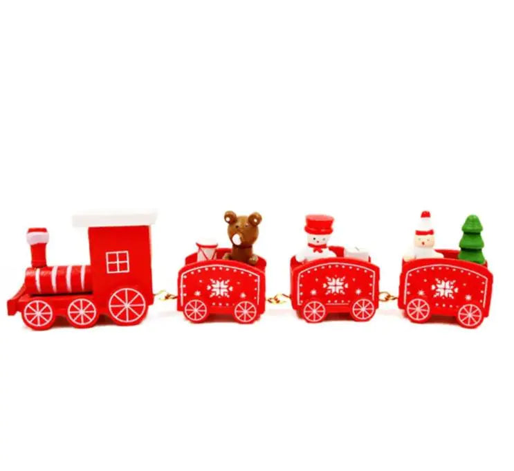 Christmas Ornament Christmas Wooden Mini Train