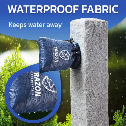 Outdoor Faucet Covers for Winter Freeze Protection 2 Pack 8 H x 5.9 inch W Blue