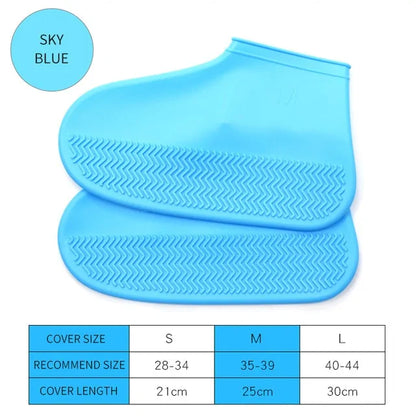 Anti slip Silicone Rain Shoe Covers Reusable Waterproof Shoes Cover Protector