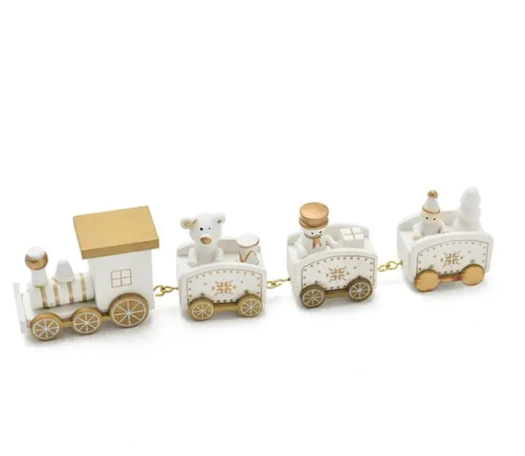 Christmas Ornament Christmas Wooden Mini Train