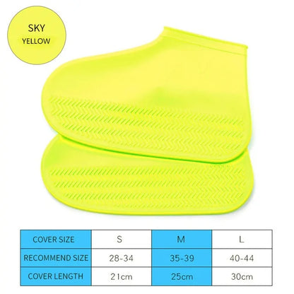 Anti slip Silicone Rain Shoe Covers Reusable Waterproof Shoes Cover Protector