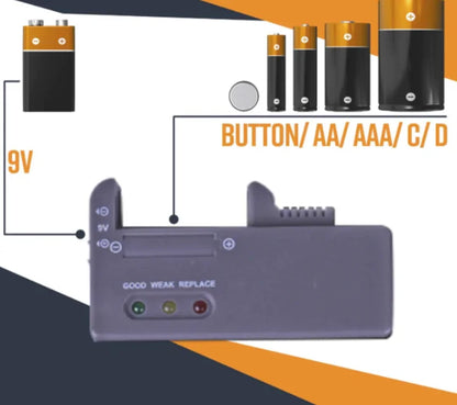 Battery Organizer With Energy Tester