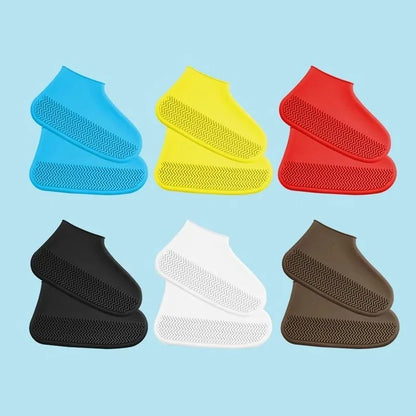 Anti slip Silicone Rain Shoe Covers Reusable Waterproof Shoes Cover Protector